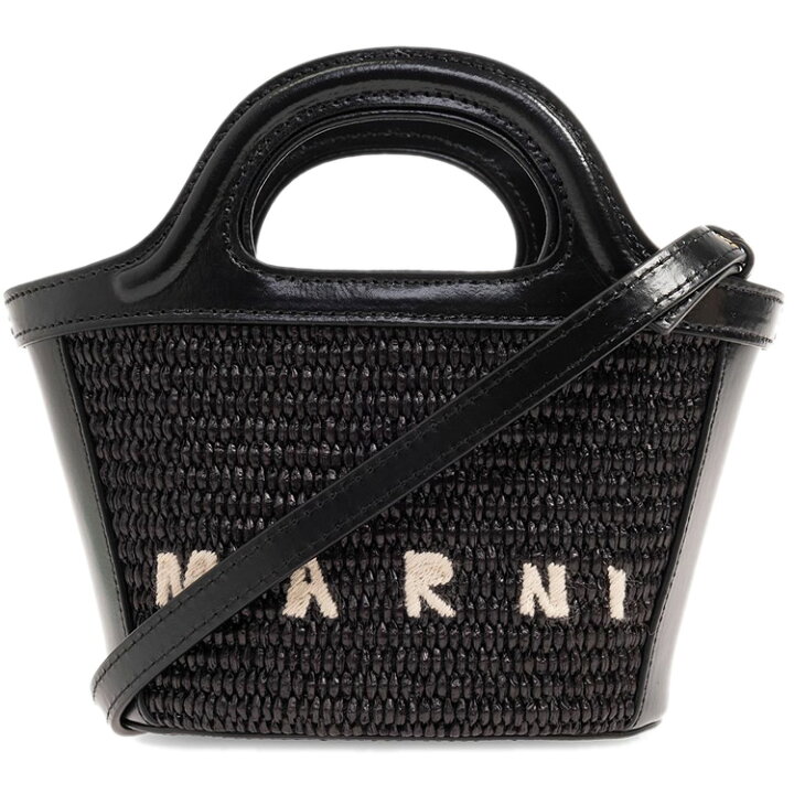 楽天市場】マルニ MARNI ラフィア かごバッグ ハンドバッグ ショルダー 