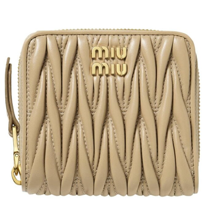 楽天市場】ミュウミュウ MIUMIU 財布 二つ折り財布 マテラッセ 