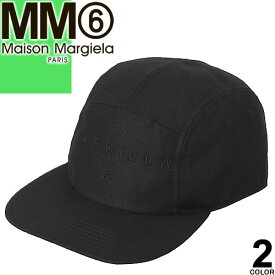 エムエムシックス メゾンマルジェラ MM6 Maison Margiela キャップ 帽子 ベースボールキャップ メンズ レディース ロゴ 刺繍 コットン ブランド プレゼント 黒 白 ブラック ホワイト 6 LOGO CAP S52TC0047 S54508 [S]