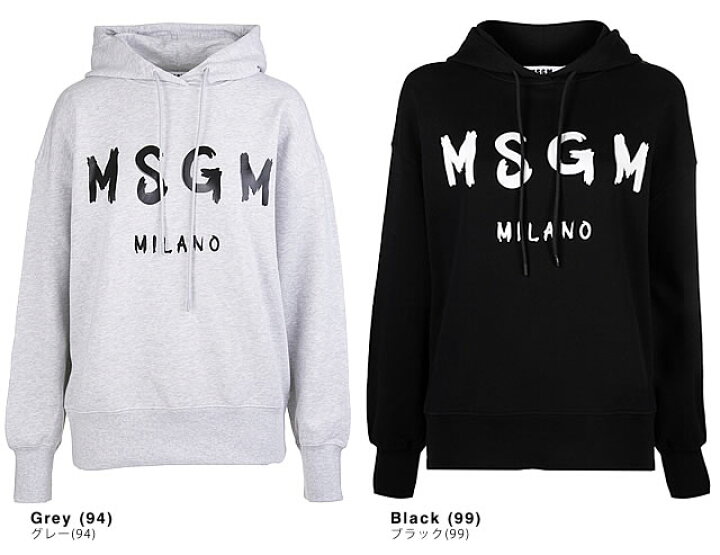 楽天市場】エムエスジーエム MSGM パーカー プルオーバー スウェット  