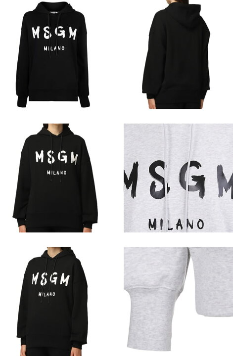 楽天市場】エムエスジーエム MSGM パーカー プルオーバー スウェット 