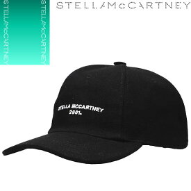ステラマッカートニー Stella McCartney キャップ ベースボールキャップ 帽子 レディース ロゴ刺繍 コットン ブランド プレゼント 黒 ブラック LOGO CAP 570194 WP0023 [S]