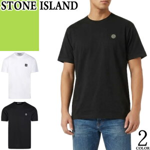 �X�g�[���A�C�����h STONE ISLAND T�V���c �����Y ���� 2026�N�t�ĐV�� ���S �N���[�l�b�N �ێ� �u�����h ��100% �傫���T�C�Y ������� �� �� �u���b�N �z���C�g SLIM FIT T-SHIRT WITH COMPASS PATCH 2100027 S00