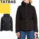 タトラス TATRAS ハーヴ HAAV ダウン ダウンジャケット レディース 2025年秋冬新作 ライトダウン ショート丈 フード付き きれいめ ブランド 大きいサイズ 軽量 防寒 通勤 通学 黒 ブラック LJXA0031013588