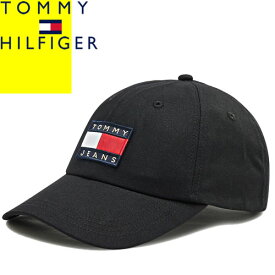 トミーヒルフィガー TOMMY HILFIGER キャップ ベースボールキャップ 帽子 メンズ レディース ロゴ 刺繍 ブランド 深め 大きいサイズ 大きめ アメカジ 黒 ブラック CAP AW0AW10889 [ゆうパケ発送]