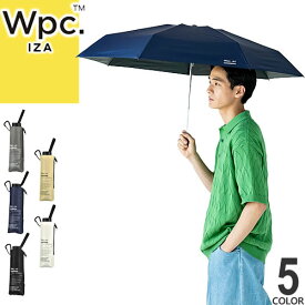 wpc w.p.c iza 010 日傘 折りたたみ傘 傘 メンズ 2024年春夏新作 晴雨兼用 完全遮光 UVカット100% 遮熱 撥水 防水 コンパクト 軽量 大きめ 大きい 丈夫 無地 黒 紺 ブラック ネイビー グレー 58cm LARGE＆COMPACT ZA010-102 [S]