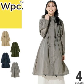 wpc w.p.c レインコート ロング モッズ レディース 2024年春夏新作 モッズコート カッパ 雨具 撥水 防水 おしゃれ 自転車 通学 通勤 ロング丈 ブランド 紺 ネイビー カーキ ベージュ R-1101 [ゆうパケ発送]