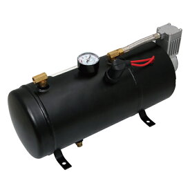 ホーンメイト コンプレッサー機能付きエアータンク3L(3リットル) 12V用(505910) 24V用(505915) JET INOUE(ジェットイノウエ) エアホーン用タンク＆コンプレッサー