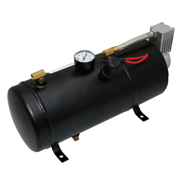 楽天市場】ホーンメイト コンプレッサー機能付きエアータンク3L(3 
