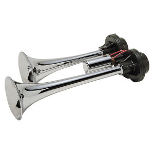 日建 D型ヤンキーホーン クローム 24V車用 トラック D410-24 ニッケン エアホーン ヤンキーホーン