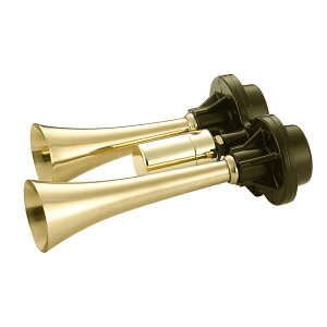 日建 D型メガヤンキーホーン 真鍮 24V車用 トラック DM428-24 ニッケン エアホーン ヤンキーホーン