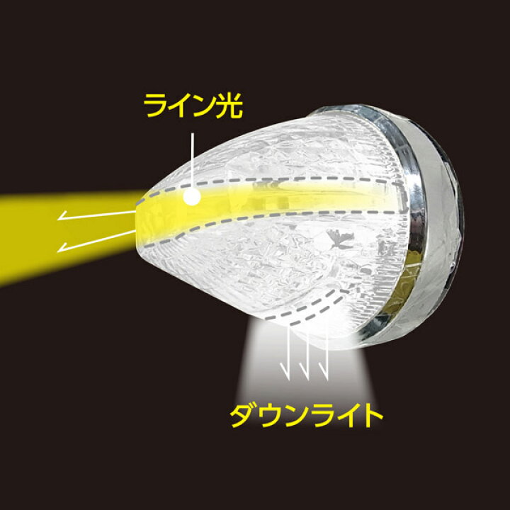 楽天市場】LED マーカーランプ ファルコンマーカー CE-1871 黄金一文字 