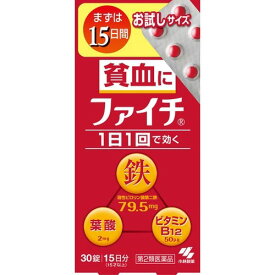 【第2類医薬品】小林製薬 ファイチ 30錠 貧血