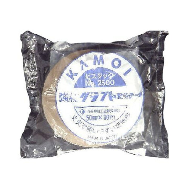 楽天市場】カモ井加工紙 カモ井 強粘クラフト粘着テープ ビスタックNO 