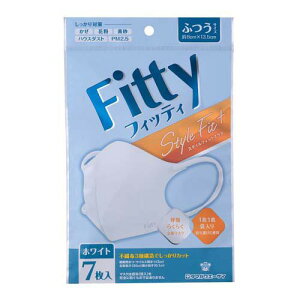 フィッティ スタイルフィットプラス立体 ホワイト ふつう(7枚入) マスク