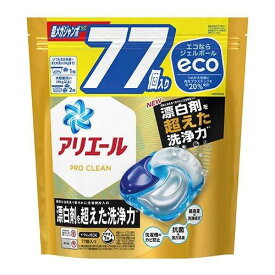 P&G アリエールジェルボール4Dプロクリーン つめかえ用 超メガジャンボサイズ 77個 洗濯洗剤 詰め替え