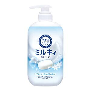 ミルキィ ボディソープ やさしいせっけんの香り ポンプ付 500ml 無添加 石けん 石鹸 お風呂 おすすめ 赤ちゃん