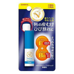 【指定医薬部外品】薬用メディカル リップスティックCa 無香料 3.2g 口唇炎 口角炎 唇荒れ リップクリーム