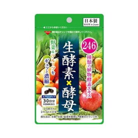 サンヘルス　生酵素×酵母 60粒【野菜 フルーツ サプリメント】