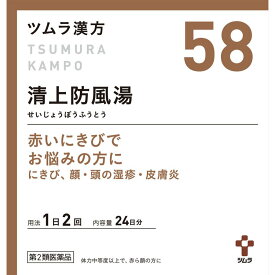 【第2類医薬品】ツムラ漢方清上防風湯エキス顆粒 48包 にきび 顔面 頭部の湿疹 皮膚炎 ツムラ漢方