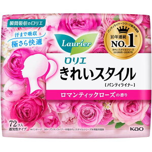 ロリエ きれいスタイル ロマンティックローズの香り(72コ入) ローズ 香り 軽い 生理用品