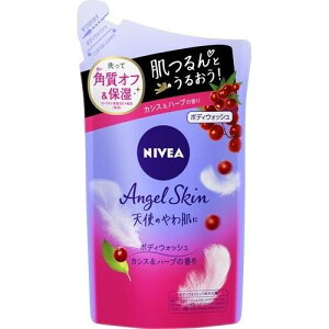 ニベア エンジェルスキン ボディウォッシュ カシス&ハーブの香り 詰替(360ml) 詰め替え用 ボディソープ