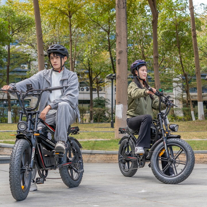 楽天市場】電動アシスト自転車 20インチ 極太タイヤ シマノ7段変速 
