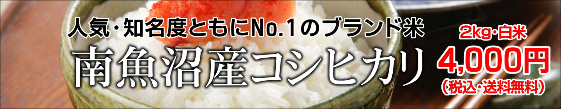 南魚沼産コシヒカリ 白米 2kg