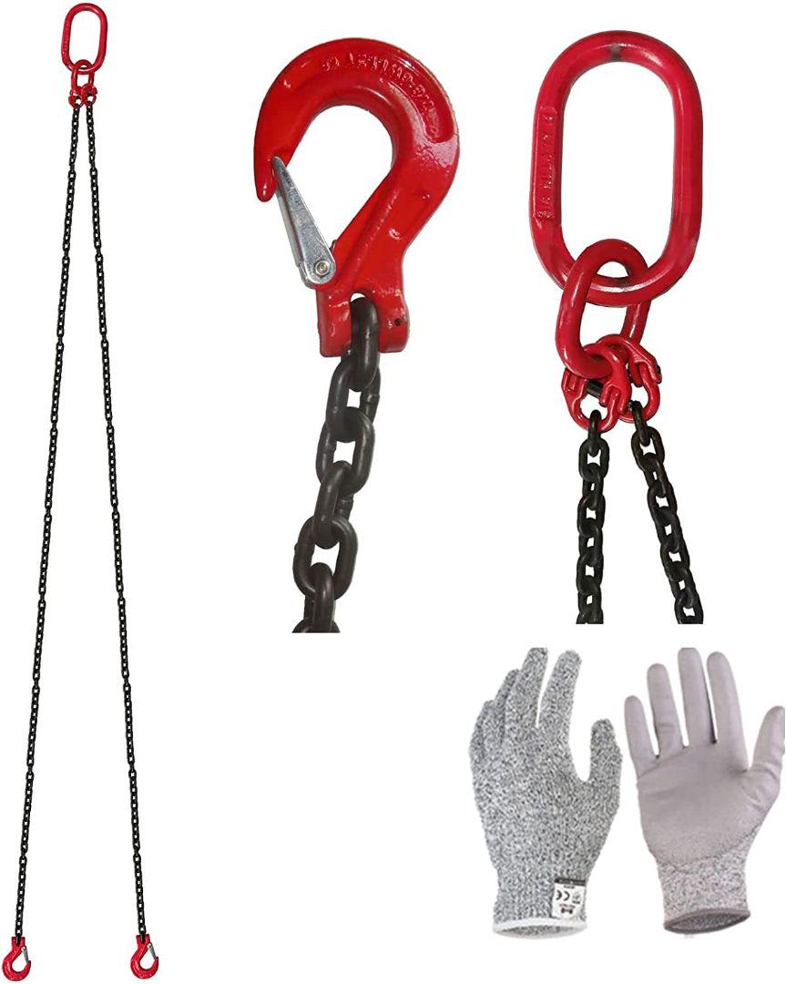 楽天市場】スリングチェーン 3t 2本吊り 耐荷重3t 吊りクランプ 吊り