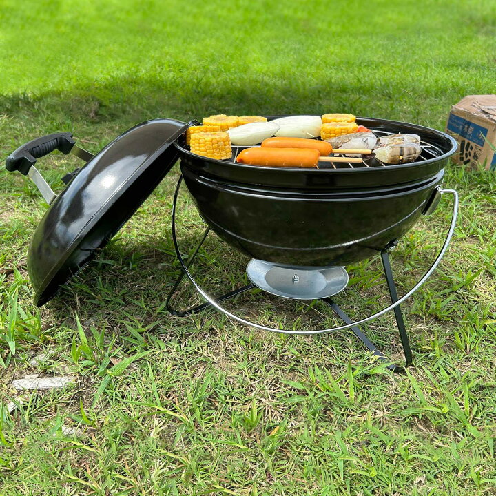 楽天市場】バーベキュー コンロ 直径46cm 3-4人用 炭 丸型 キャンプ 