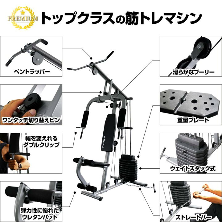 楽天市場】ホームジム マルチホームジム 筋トレ 筋肉 握力 ジム 懸垂 