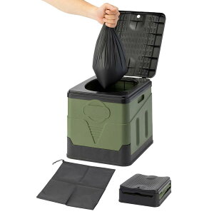 簡易トイレ 折りたたみ トイレ 防災 ポータブルトイレ 災害用 非常用 車 キャンプ 避難 仮設 水洗 トイレ