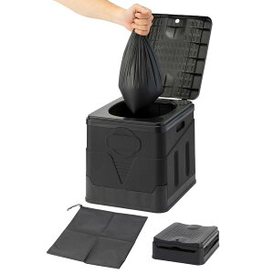 簡易トイレ 折りたたみ トイレ 防災 ポータブルトイレ 災害用 非常用 車 キャンプ 避難 仮設 水洗 トイレ