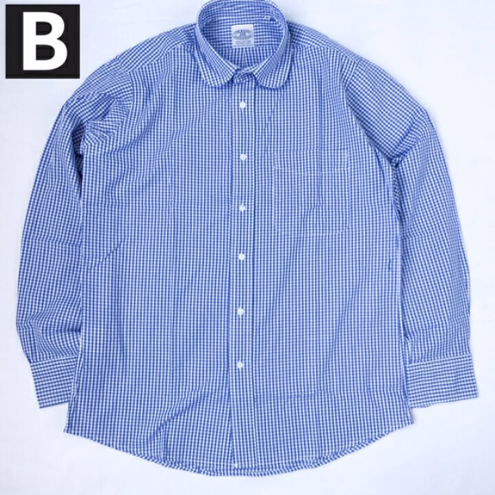 送料無料 Baggy2 Ox Round L ラウンドカラーシャツ 男性用 オックスフォード メンズ 長袖 S