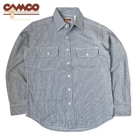 送料無料 CAMCO【カムコ】2 HICKORY L/S 長袖 ヒッコリーストライプ ワークシャツ メンズ(男性用)【smtb-m】