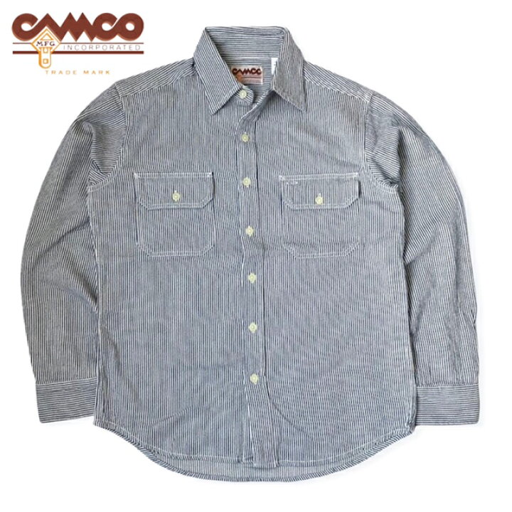 楽天市場】送料無料 CAMCO【カムコ】2 HICKORY L/S 長袖 ヒッコリー 