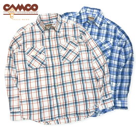 送料無料 CAMCO【カムコ】2 PLAID WORK L/S 長袖 コットンチェック ワークシャツ メンズ(男性用)【smtb-m】