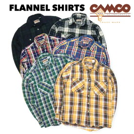 ※代引き不可 ★セール★ 送料無料 CAMCO【カムコ】2 FLANNEL L/S 厚手 ヘビーウェイト フランネルシャツ ネルシャツ チェックシャツ 長袖シャツ アメカジ 暖かい XS-LL(XL) メンズ(男性用)【smtb-m】