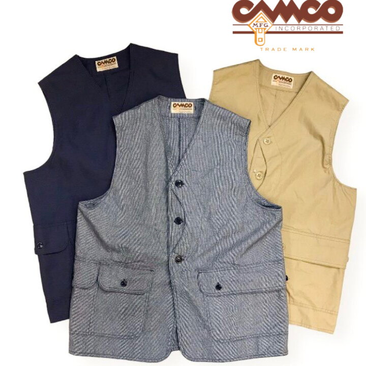 楽天市場】送料無料 CAMCO【カムコ】HUNTING VEST ハンティング ベスト 