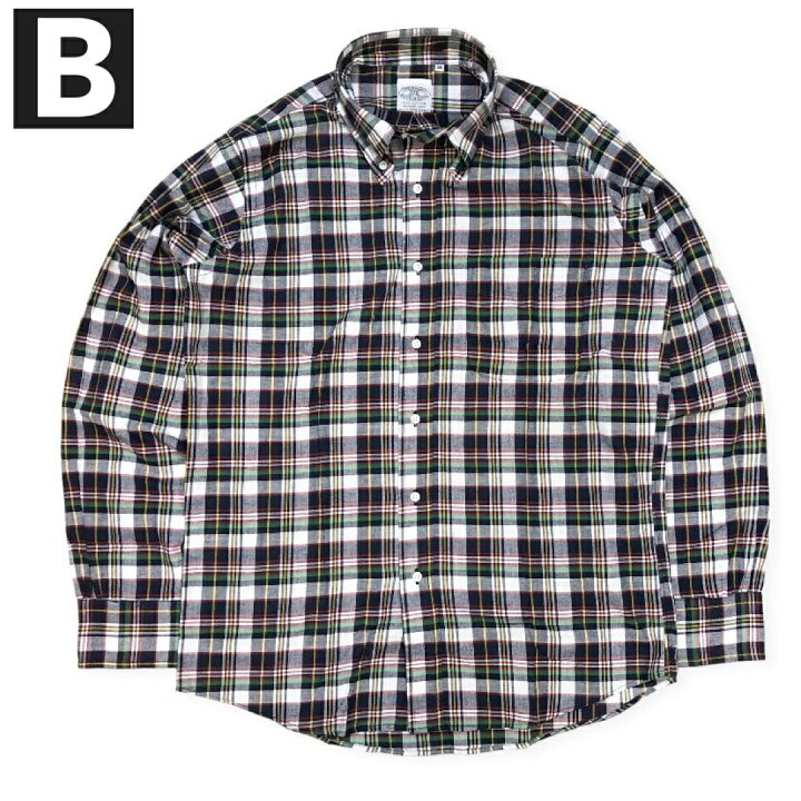 楽天市場】送料無料 BAGGY【バギー】2 SN MADRAS B.D L/S 長袖 