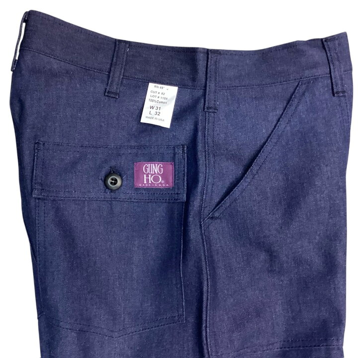 楽天市場】アメリカ製 送料無料 GUNG HO【ガンホー】1155 DENIM PANTS 