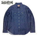 送料無料 SUGAR CANE【シュガー ケーン】BLUE DENIM WESTERN SHIRT L/S デニムウエスタンシャツ メンズ(男性用)【smtb-m】