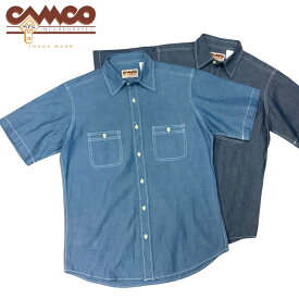 送料無料 CAMCO【カムコ】2 WORK S/S 半袖 シャンブレーシャツ ワークシャツ 半袖シャツ アメカジ メンズ(男性用)【smtb-m】