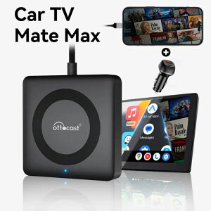 �I�b�g�L���X�g Car TV Mate Max ���K�i Ottocast �ŐV 1�N�ۏ� �� �e���r �����\ �J�[�e���r ���y ���K USB HDMI ���� �f�� �Q�[�� �ȒP�ڑ� �㕔���� ���C�����X Android Auto CarPlay �f�� �X�}�[�g�t�H�� PC