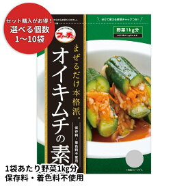 ファーチェ オイキムチの素 【★1袋あたり360円～】88g キムチ 韓国 韓国キムチ きむち まぜるだけ 簡単 粉末タイプ 粉末 漬物 調味料 きゅうり キュウリ オイキムチ 胡瓜 漬物 漬け物 保存料 着色料 不使用 塩漬け不要 本格派 厳選素材 花菜