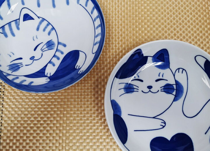 楽天市場】ねこ好きな方へ♪ ねこちぐら ミケ 美濃焼 食器 陶磁器 盛皿 