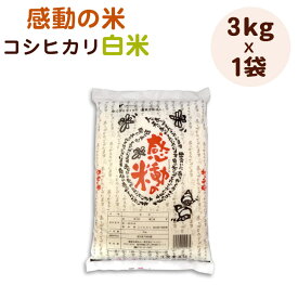 令和5年産感動の米コシヒカリ白米(3kg)