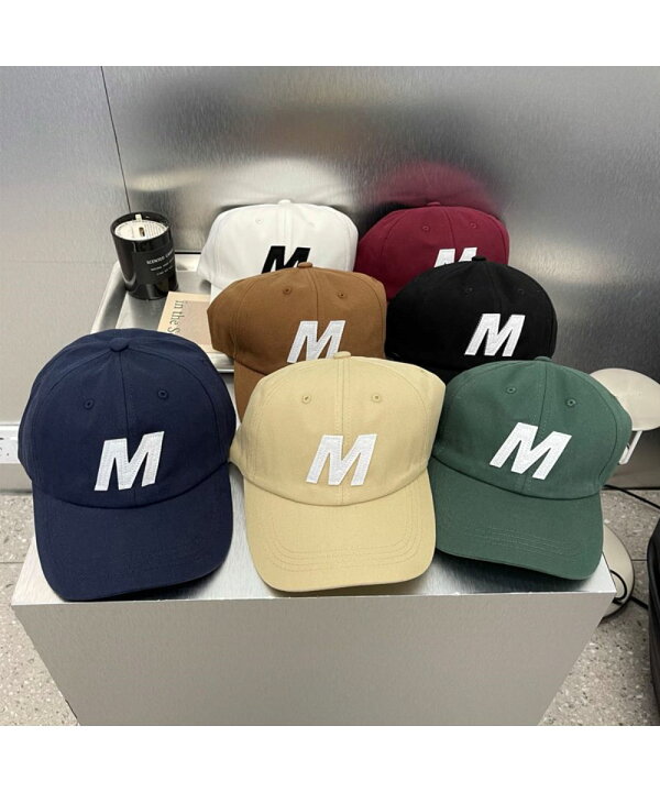 楽天市場】コーデのワンポイントに最適なM字ロゴキャップ ベースボール  
