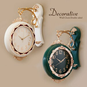Decorative Wall Clock fReBuEH[NbNmDouble sidedn