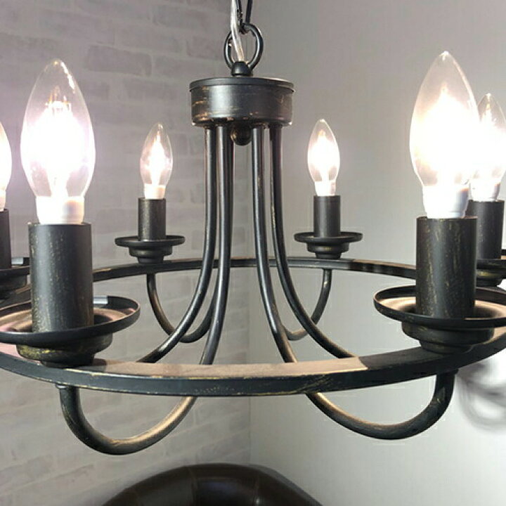 楽天市場】Lanaラナ6灯シャンデリア ブラック : Maison de lustre